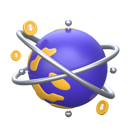 Global Businessa  3D Icon