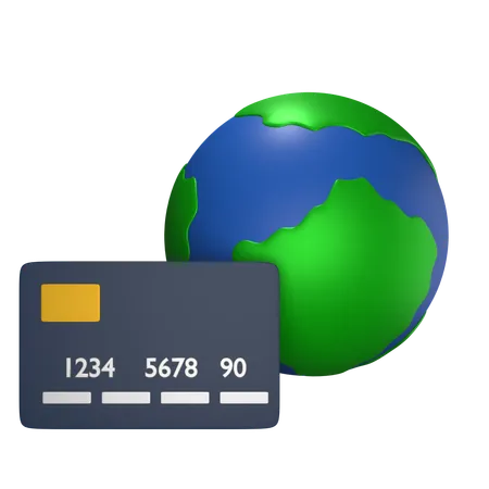 Global Card  3D Icon