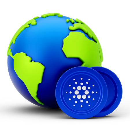 Globaler Cardano  3D Icon