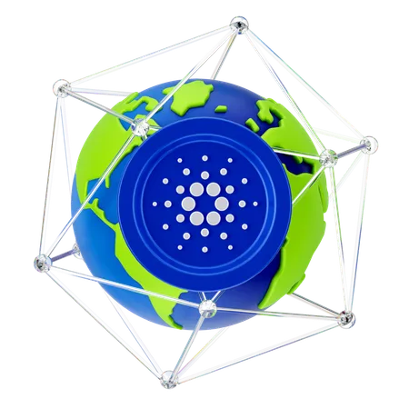 Globaler Cardano  3D Icon