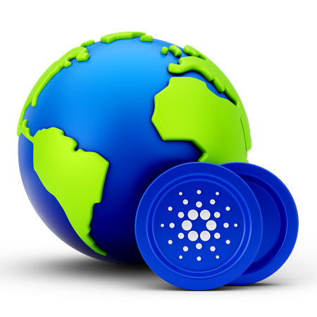 Global Cardano  3D Icon