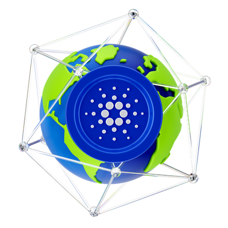 Global Cardano  3D Icon