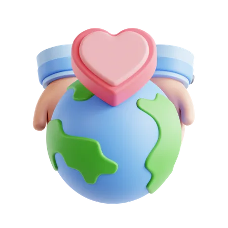 Global Charity  3D Icon