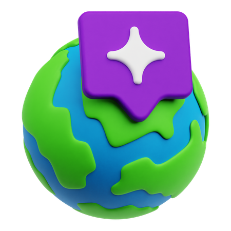 Global Chat  3D Icon