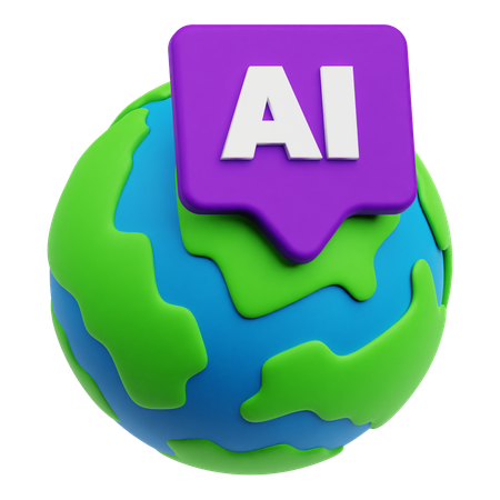 Global Chat  3D Icon