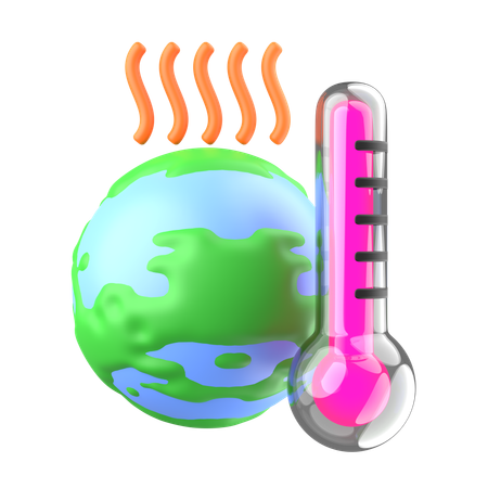 Global Climate Change  3D Icon