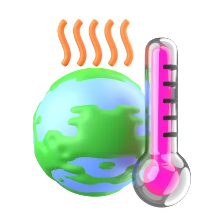 Global Climate Change  3D Icon