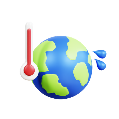 Global Climate Change  3D Icon