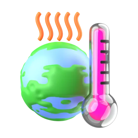 Global Climate Change 3D Icon