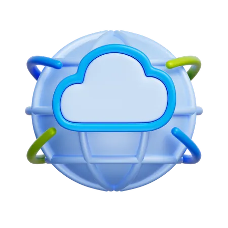 グローバルクラウド同期  3D Icon