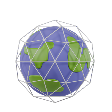 Global Coding  3D Icon