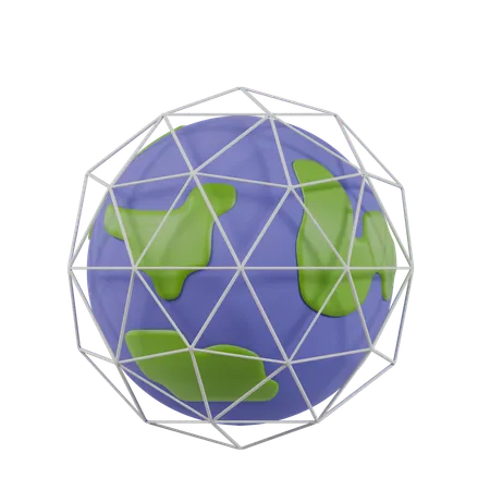 Global Coding  3D Icon