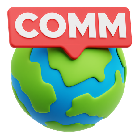 Global Comm  3D Icon