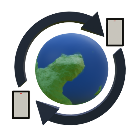 Global Communication  3D Icon