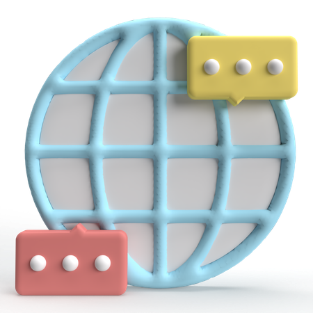 Global Communication  3D Icon