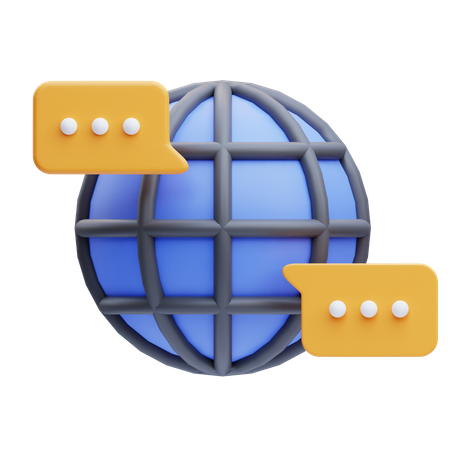 Global Communication  3D Icon