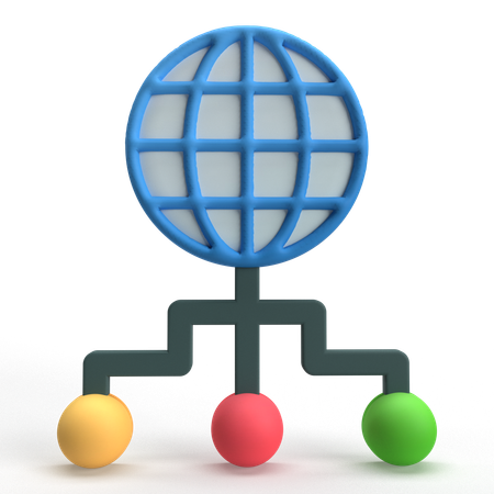 Global Communication  3D Icon