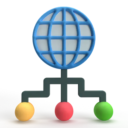 Global Communication  3D Icon