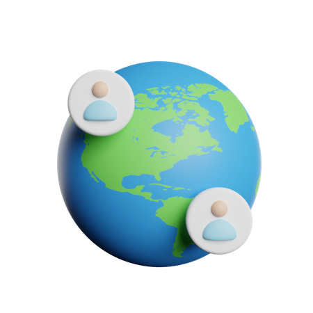 Global Communication  3D Icon