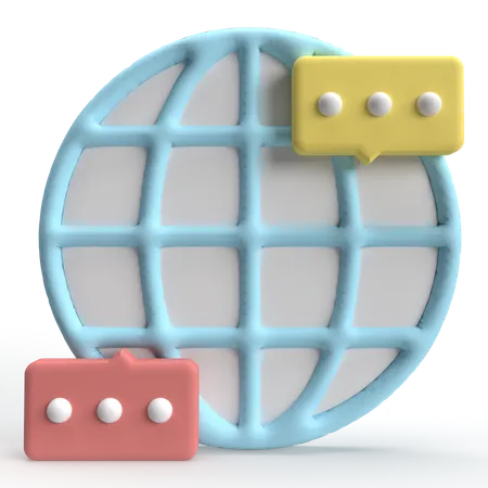 Global Communication  3D Icon