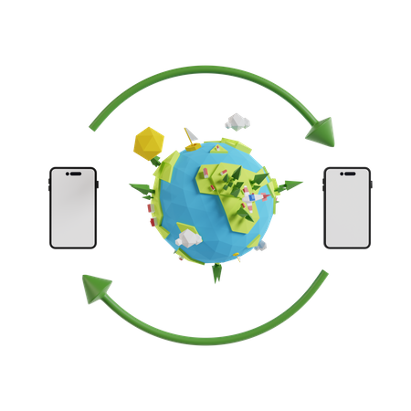 Global Communication  3D Icon