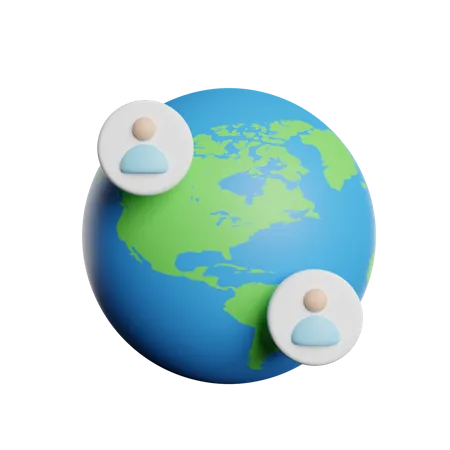 Global Communication 3D Icon