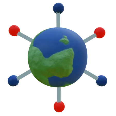 Global Connection  3D Icon