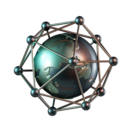 Global Connection  3D Icon