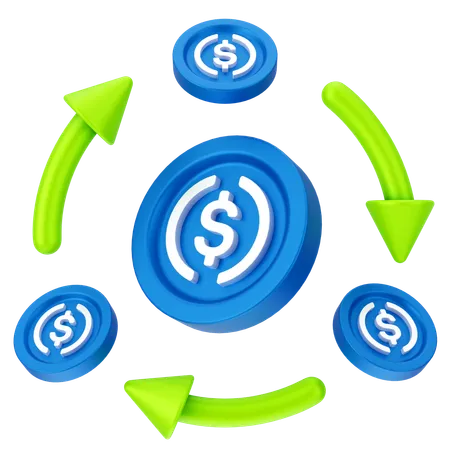 Global currency  3D Icon