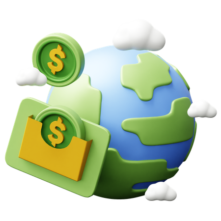 Global Currency  3D Icon