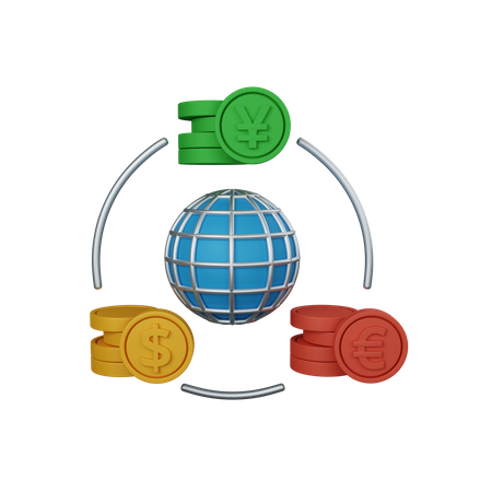 Global Currency  3D Icon