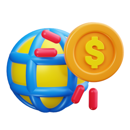 Global Currency  3D Icon