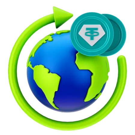 Global currency  3D Icon