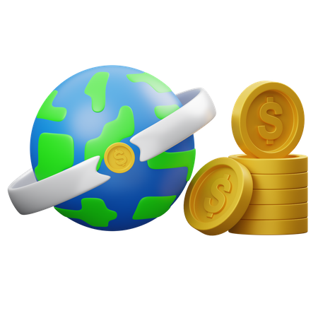 Global Currency  3D Icon