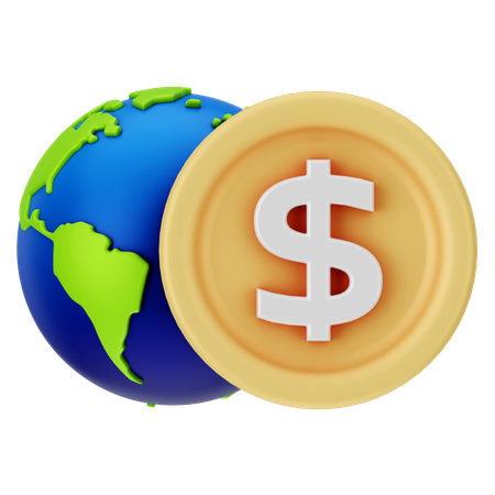 Global Currency  3D Icon