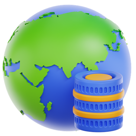 Global Data  3D Icon