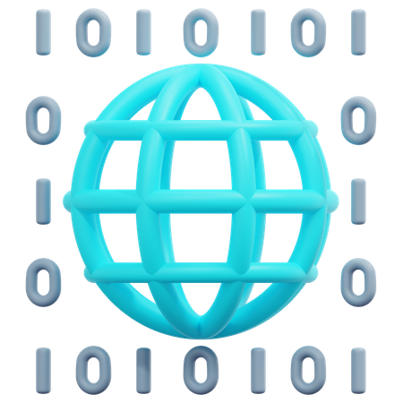 Global Data  3D Icon