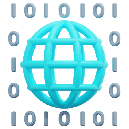 Global Data  3D Icon