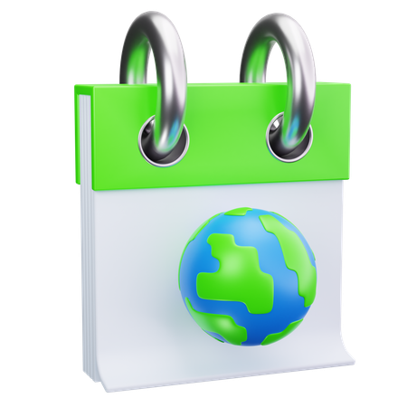 Global Date  3D Icon