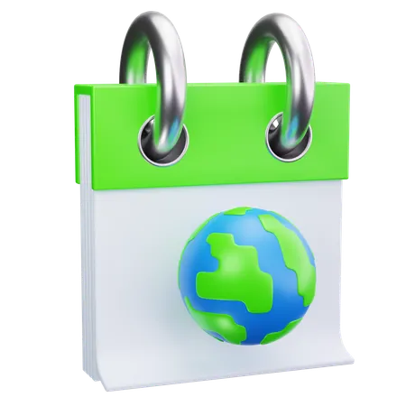 Global Date  3D Icon