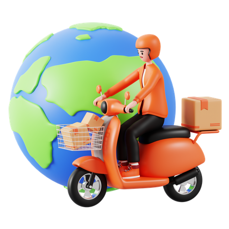 Global Delivery  3D Icon