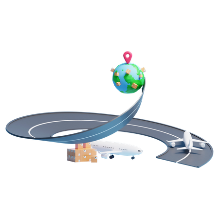 Global Delivery  3D Icon