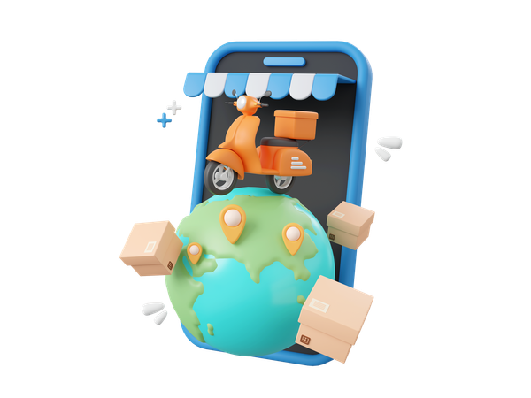 Global Delivery  3D Icon