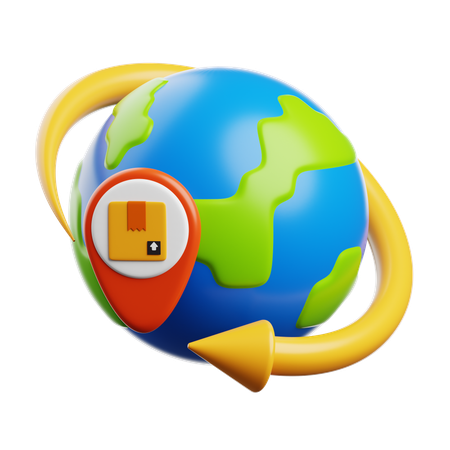 Global Delivery  3D Icon