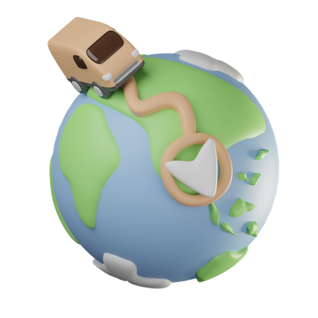 Global Delivery  3D Icon