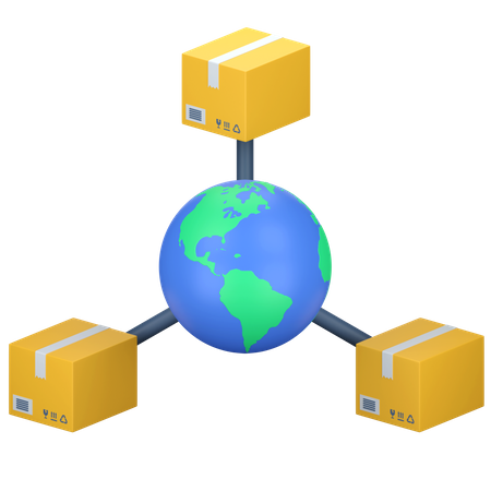 Global Delivery  3D Icon