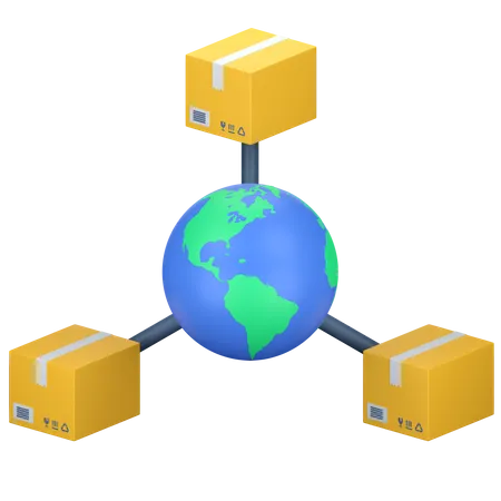 Global Delivery  3D Icon