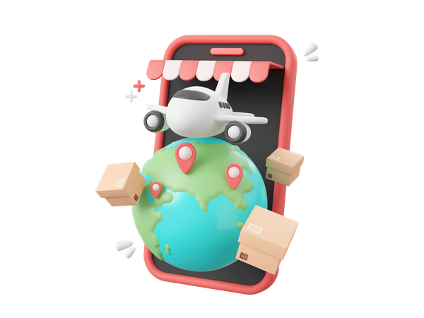 Global Delivery  3D Icon