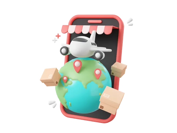 Global Delivery  3D Icon