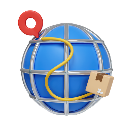 Global Delivery  3D Icon